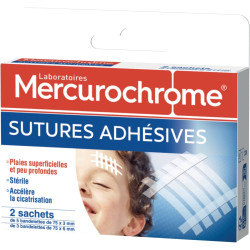 Boites de 16 bandelettes sutures adhésives