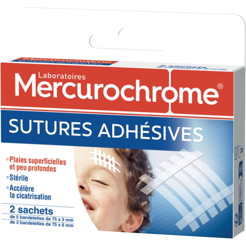 Boites de 16 bandelettes sutures adhésives