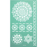 Lot de 3 pochoirs adhésifs motifs fantaisie