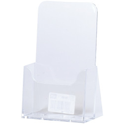 Porte-brochures vertical 1 compartiment 1/3 de 210x297mm transparent