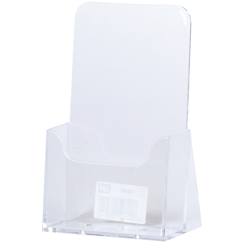 Porte-brochures vertical 1 compartiment 1/3 de 210x297mm transparent