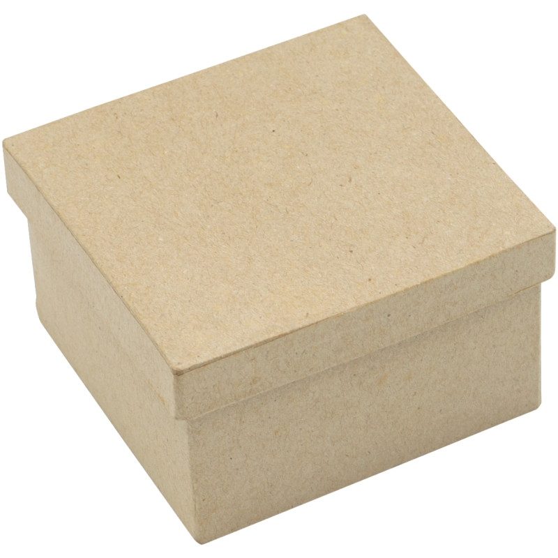 Lot de 10 boites carrées en carton 9 x 9 cm