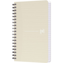 Carnet à reliure intégrale 180 pages MY REC'UP format 9x14 cm, quadril