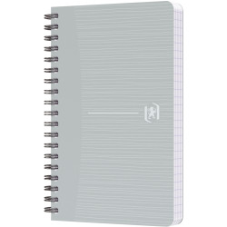 Carnet à reliure intégrale 180 pages MY REC'UP format 9x14 cm, quadril