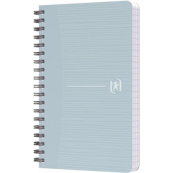 Carnet à reliure intégrale 180 pages MY REC'UP format 9x14 cm, quadril
