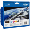 Brother TERRE lot 4 cartouches jet d'encre noire, cyan, magenta et jau
