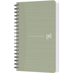 Carnet à reliure intégrale 180 pages MY REC'UP format 9x14 cm, quadril