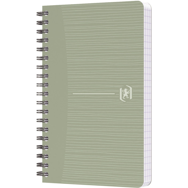 Carnet à reliure intégrale 180 pages MY REC'UP format 9x14 cm, quadril