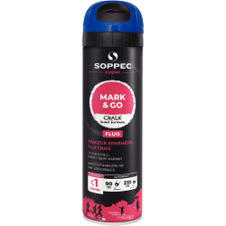 Bombe 500ml marquage éphémère bleu