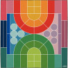 Tapis de regroupement 200x200cm coloré