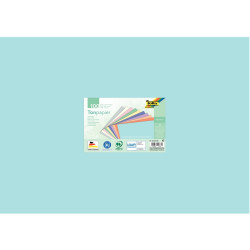 Paquet de 100 feuilles 130g 50x70cm 10 couleurs pastels