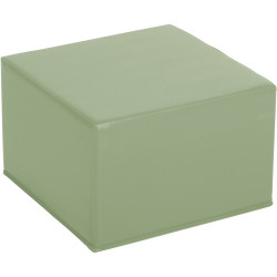 Pouf carré en PVC 40x40x25cm menthe