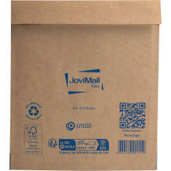 Carton de 100 pochettes bulles papier 220x260mm Kraft