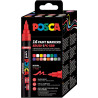 Boîte de 16 marqueurs Posca pointe moyenne brush assortis
