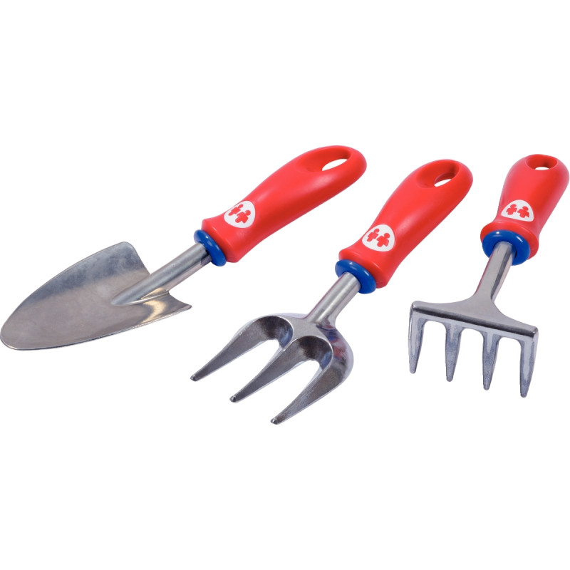 Lot de 3 outils de jardin à main petit modèle