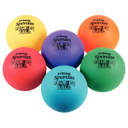 Lot de 6 ballons tous sports grainés diamètre 15cm