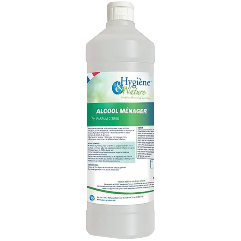 Bouteille 1L alcool ménager citron