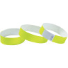 Pochette de 500 bracelets d'identification 256x19 mm jaune fluo