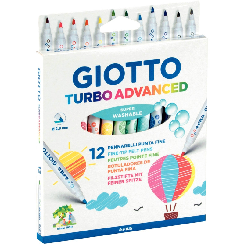 Étui de 12 feutres Advanced assortis