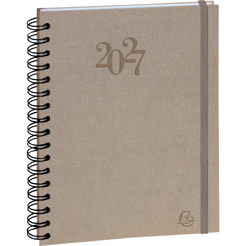 Agenda journalier spirale assorti