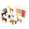 Lot de 8 puzzles 3D magnétiques, les animaux sauvages