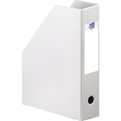 Porte-revues OXFORD en PVC dos 10cm blanc