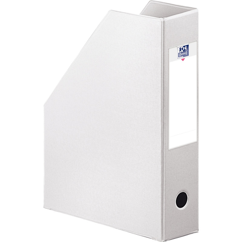 Porte-revues OXFORD en PVC dos 10cm blanc