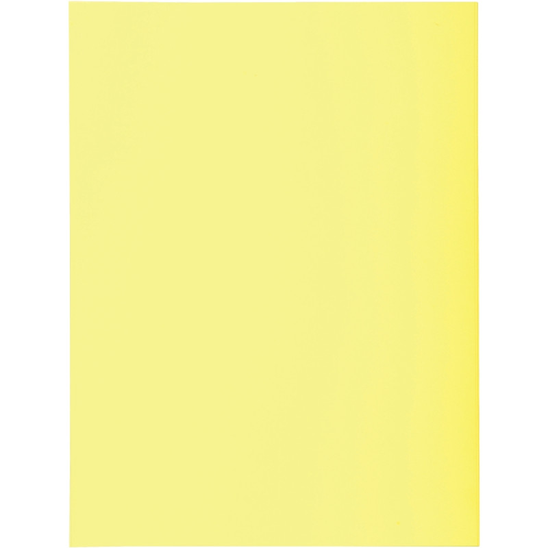 Paquet de 50 chemises 2 rabats SUPER 210g, format 24x32 cm, canari