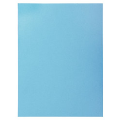 Paquet de 50 chemises 2 rabats SUPER 210g, format 24x32 cm, bleu clair
