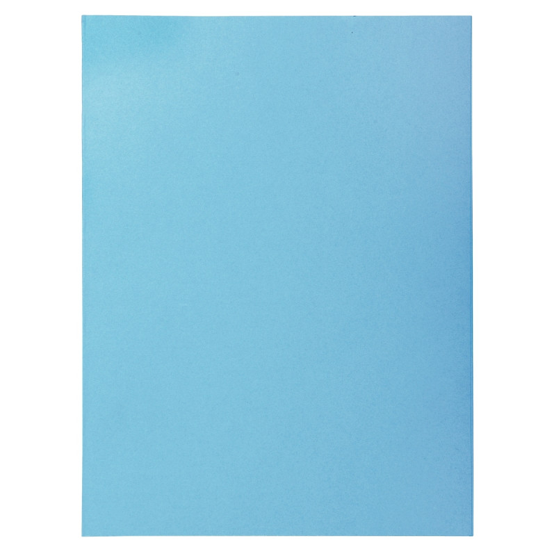 Paquet de 50 chemises 2 rabats SUPER 210g, format 24x32 cm, bleu clair