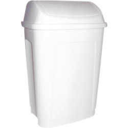 Poubelle à couvercle basculant 10L blanche
