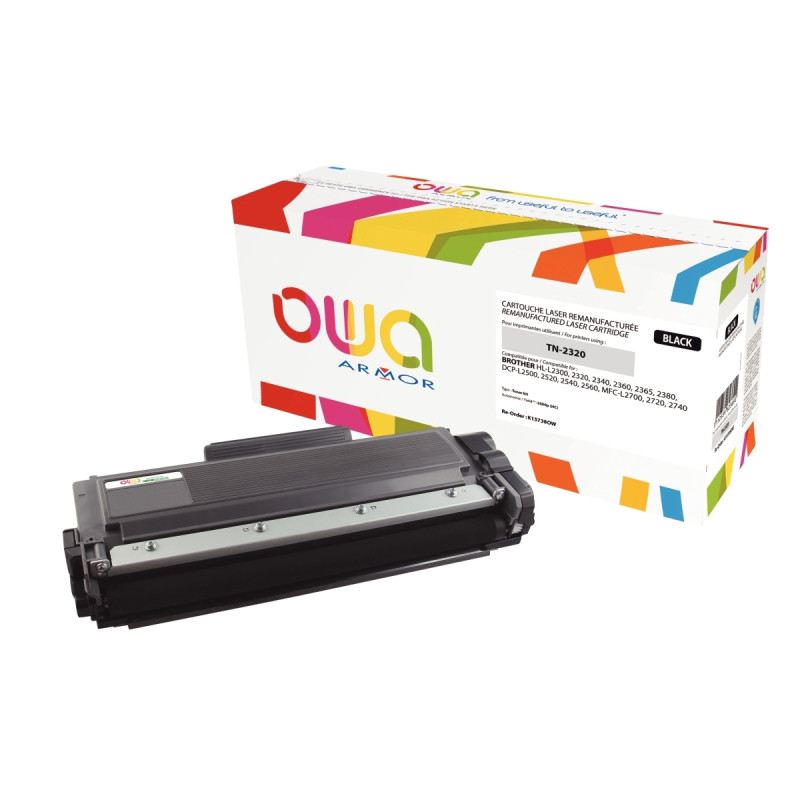 OWA toner laser noir haute capacité remanufacturé compatible Brother T
