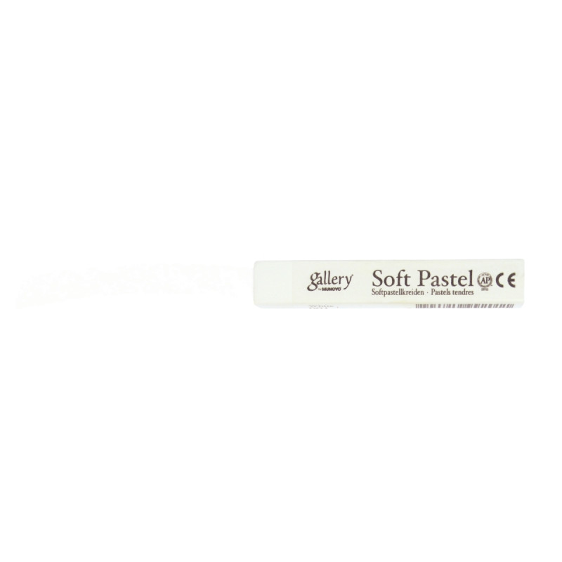 Boîte de 6 pastels secs tendres carrés blanches