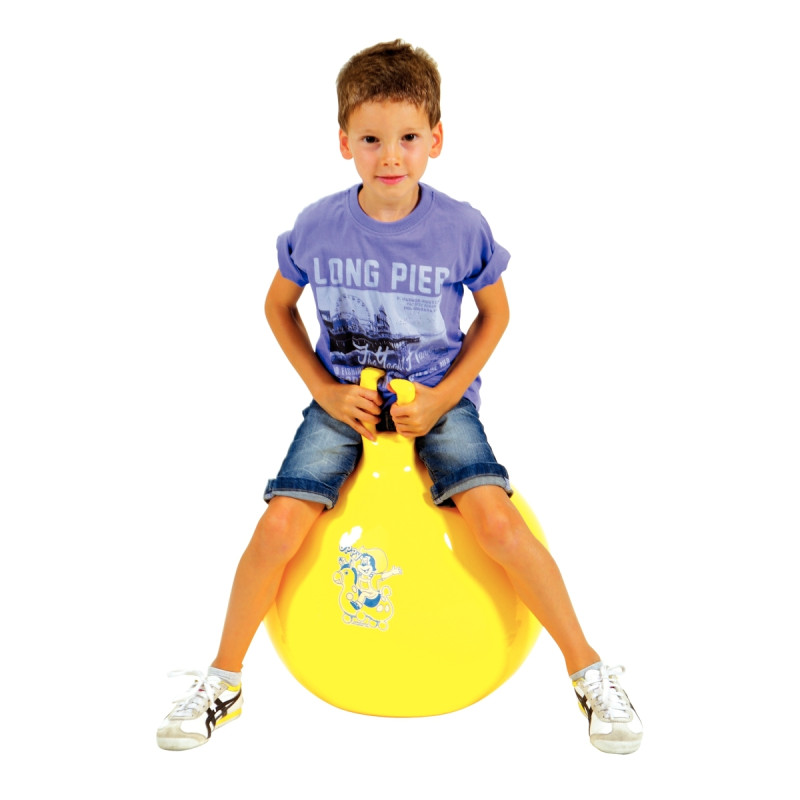 Ballon sauteur diamètre 50cm jaune