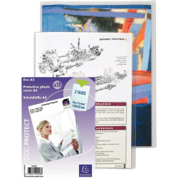 Lot de 10 étuis en PVC 14/100ème pour format 24x32 cm