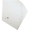 Jeu de 20 intercalaires alphabétiques en polypropylène gris recyclé, f