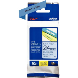 Recharge de ruban BROTHER TZE noir et bleu 24 mm
