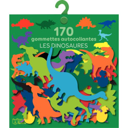 Pochette 170 gommettes dinosaures