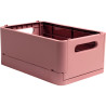 Bac pliable midi vieux rose