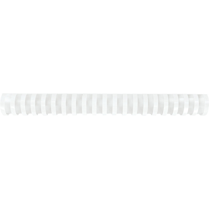 Boîte de 50 reliures plastiques couleur Ø 28mm blanc