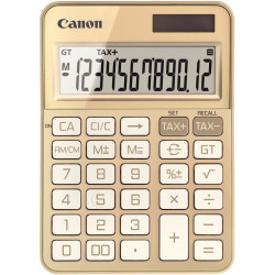 Machine à calculer pour bureau 12 chiffres Canon KS-125KB Or