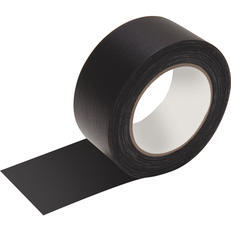 Rouleau adhésif toilé 50mmx25m coloris noir - Pour tous travaux de rép