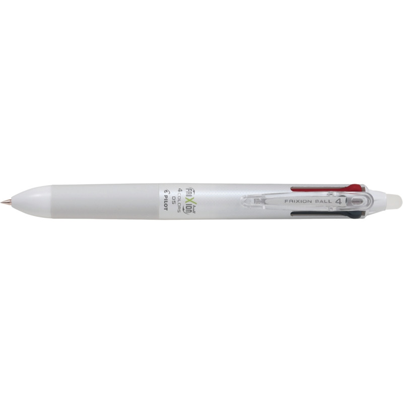 Stylo bille 4 couleurs Frixion Ball blanc