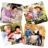 Lot de 4 puzzles en plastique souple 25 pièces, les grands-parents