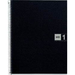 NOTEBOOK MIQUELRIUS format A5, 80 feuilles 70g, quadrillé 5x5, couvert