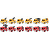 Lot de 12 véhicules à friction assortis