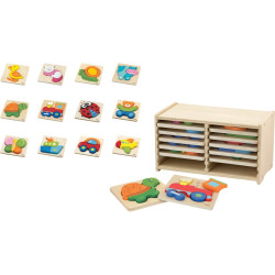 Boite de rangement + 12 encastrements 1er âge