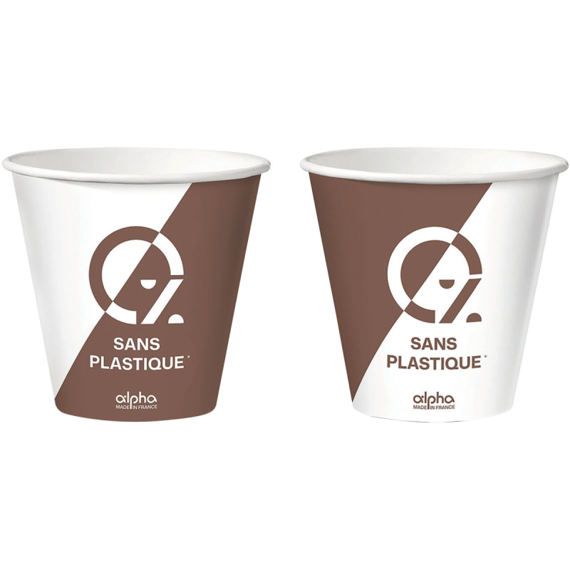 Paquet 50 gobelets carton ALPHA 12cl