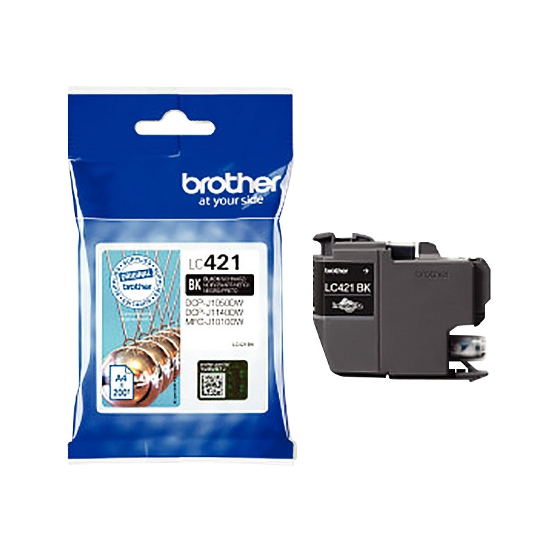 Brother BOULE cartouche jet d'encre noire authentique (LC421BK)