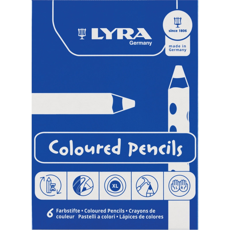 Etui de 6 crayons Jumbo 4 Color arc en ciel
